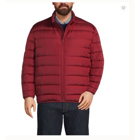 down jacket new $149 lands end 3xl winter puffer coat mens 3x 600 fill power - Picture 3 of 4